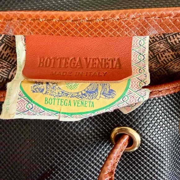 Bottega Veneta “Made in Italy” Brown Trim & Black Nylon  display picture 1